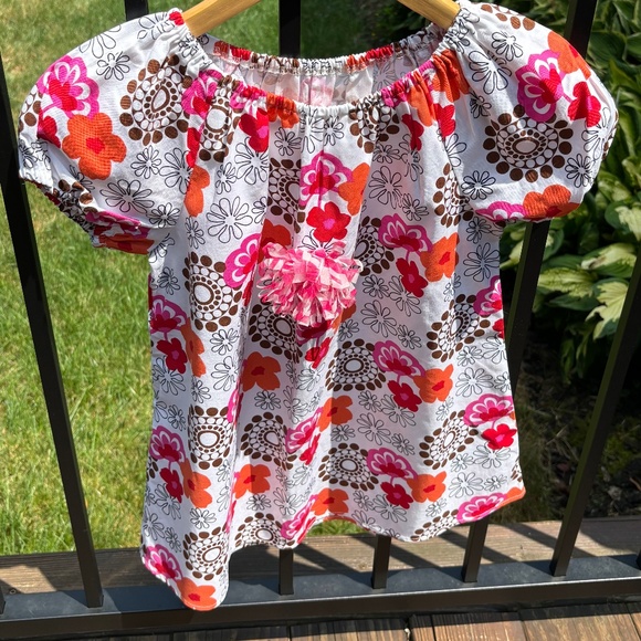Girls Floral Tunic Top in a sweet retro floral print - size 12 - LIKE NE… - Picture 1 of 6